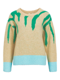 OBJRABU KNIT L/S RE PULLOVER 134