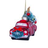 Ornement Noël I Voiture avec sapin