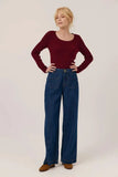 Gena denim-modre hlače