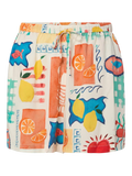 PCKLARISA SHORTS WVN BC I Eggnog HEART & LOBSTERS