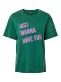 CAMISETA PCSALLY SS CUELLO O JSR FC VERDE