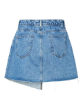 PCTASHA HW ASYMMETRIC DENIM SKIRT