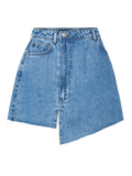 PCTASHA HW ASYMMETRIC DENIM SKIRT