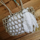 Panier Seaside Square Mini I Ecru