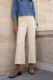 Pantalon Viviane I Velours I Beige Clair