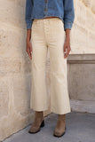 Pantalon Viviane I Velours I Beige Clair