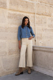 Pantalon Viviane I Velours I Beige Clair