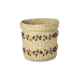 Piccolo cestino di stoccaggio di Raphia - Naturale