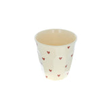 Small melamine heart glass 