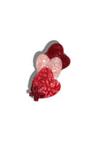 Love Hearts Claw Hair Plug Peint a mano