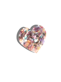 Heart Shaped Acetate Hair Clip: Multiple Turtle