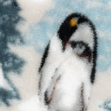 Plaid Arcticus blanc/bleu: Blanc/Bleu / 130 x 150 cm