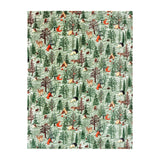 Plaid polaire Lodge Wood Sherpa vert chêne: Chêne vert / 130 x 150 cm