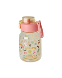 Botella para beber para niños de plástico con unicornio de amor con estampado - 700 ml