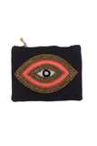 Pochette Oeil I Noir oeil saumon