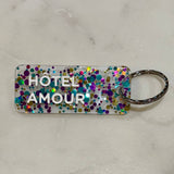 Porte-clés à paillettes I HOTEL AMOURNoir