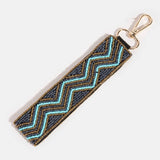 Porte-clés bohème avec perles et œil protecteur: MULTI