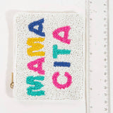 Porte-monnaie Mama Cita à perles de rocaille: MULTI