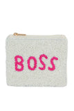 Porte-monnaie en perles Boss Print: MULTI