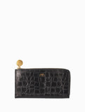 Portefeuille Linn I Croc noir