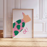 Pouce en l'air Ok Imprimer: Sans cadre / A1