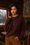 Pull Misti I Bordeaux rayé