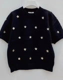 Star I Black Sweater