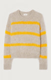 Bymi Women's Sweater | MISTY STRIPED MARMELADE