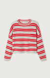 Raxow Damenpullover I CHINA GREY STRAWBERRY STRIPES 