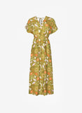 MARINARA I BOHEME OLIVE PRINTED LONG DRESS