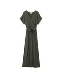 ROBE LONGUE POLLEN VERT