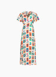 MYKE PRINTED MIDI DRESS