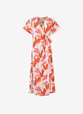 MITCHY I ARTY ROSE WRAP MIDI DRESS