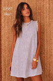 Cathy I Blue Stripe kleit