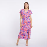 Robe Claudine I Fuchsia