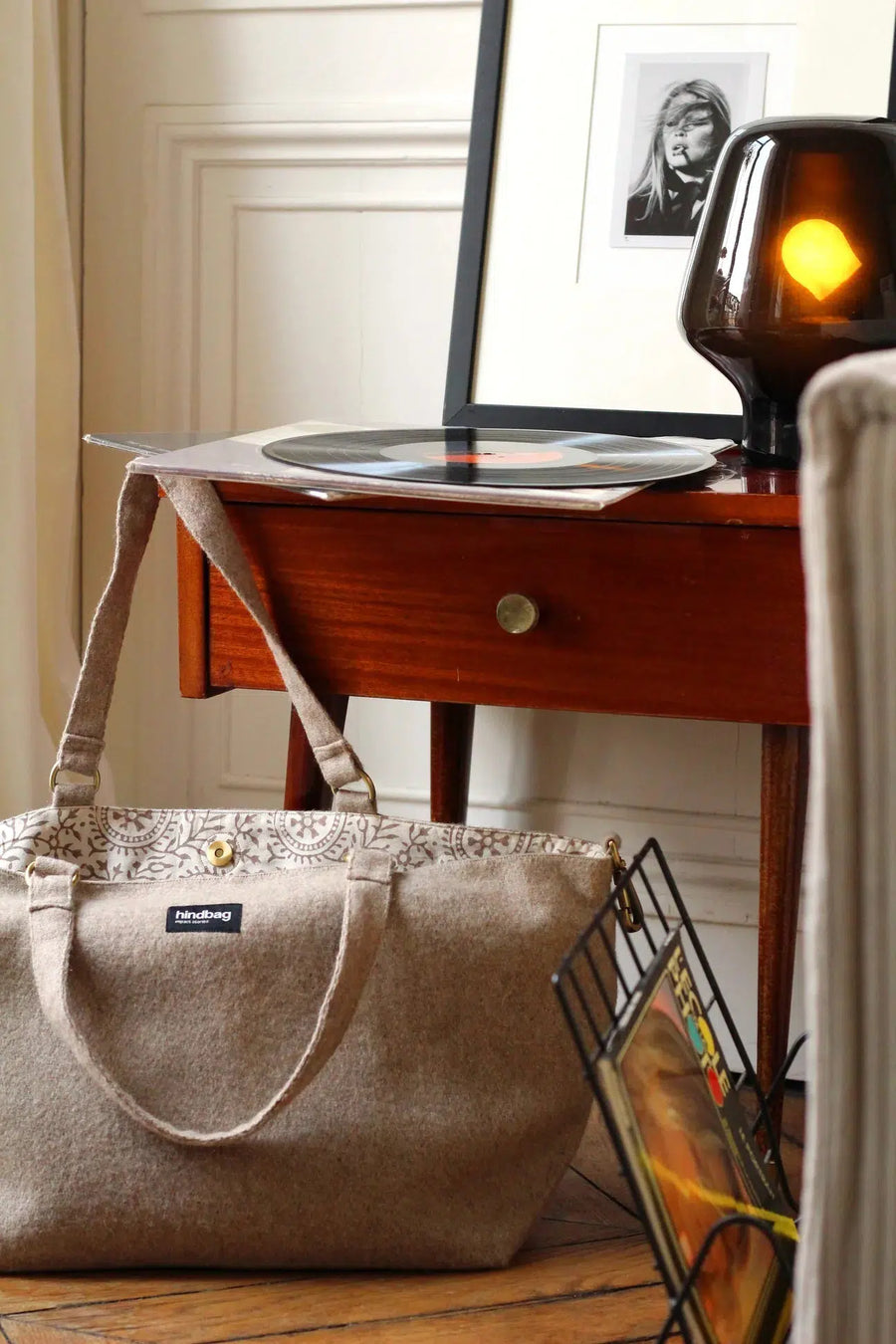 SAC CABAS RAPHAELLE I LAINE BEIGE