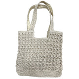 PLAIN BRAIDED SHOPPING BAG I SAND