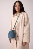 SAC CUIR SUEDE TESSA BLEU ORAGE