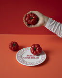 SOLO COSE BELLE RED - Assiette en porcelaine avec inscription