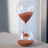 Glass Hourglass I Camel