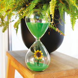 Glass Hourglass I Sunflower