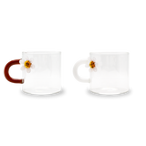 Set of 2 coffee cups I Marguerite