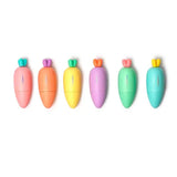 Set of 6 mini highlighters I Carrot