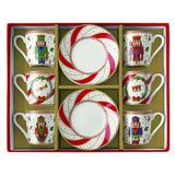 Set de 6 tasses à café en porcelaine "Casse-Noisette Twist" 100 ml