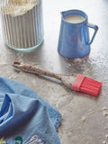 Silicone Basting Brush with Small Sandy Flowers Print