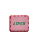 Mala pravokutna metalna ladica - ružičasta