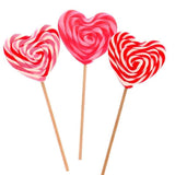 Sucette Coeur en Assortiment 60g (saveur Fraise)