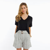 Francesca black t-shirt