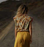 TOP GABIN RAYURE ROSE