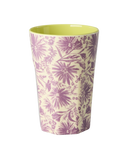 Tall Cup - Purple - Flower Press Print